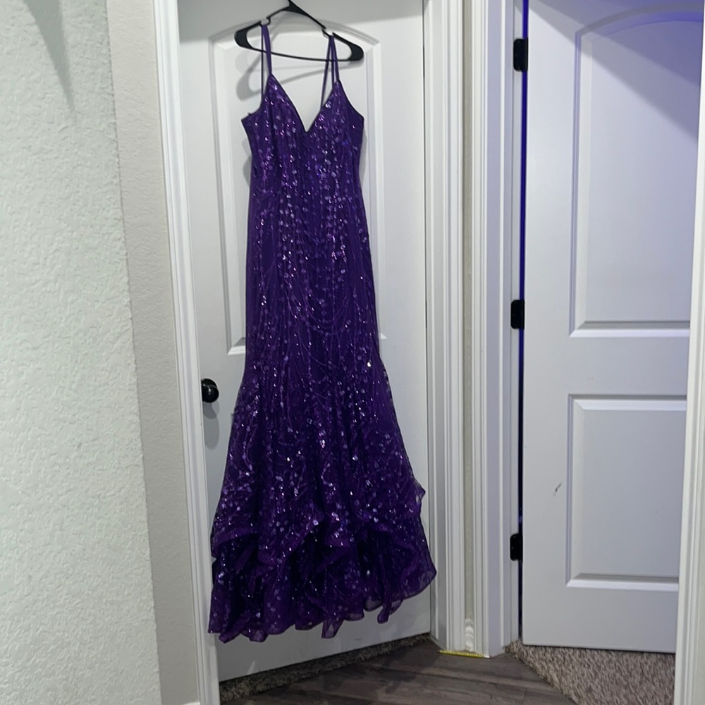 Joanns Bridal purple prom dress
